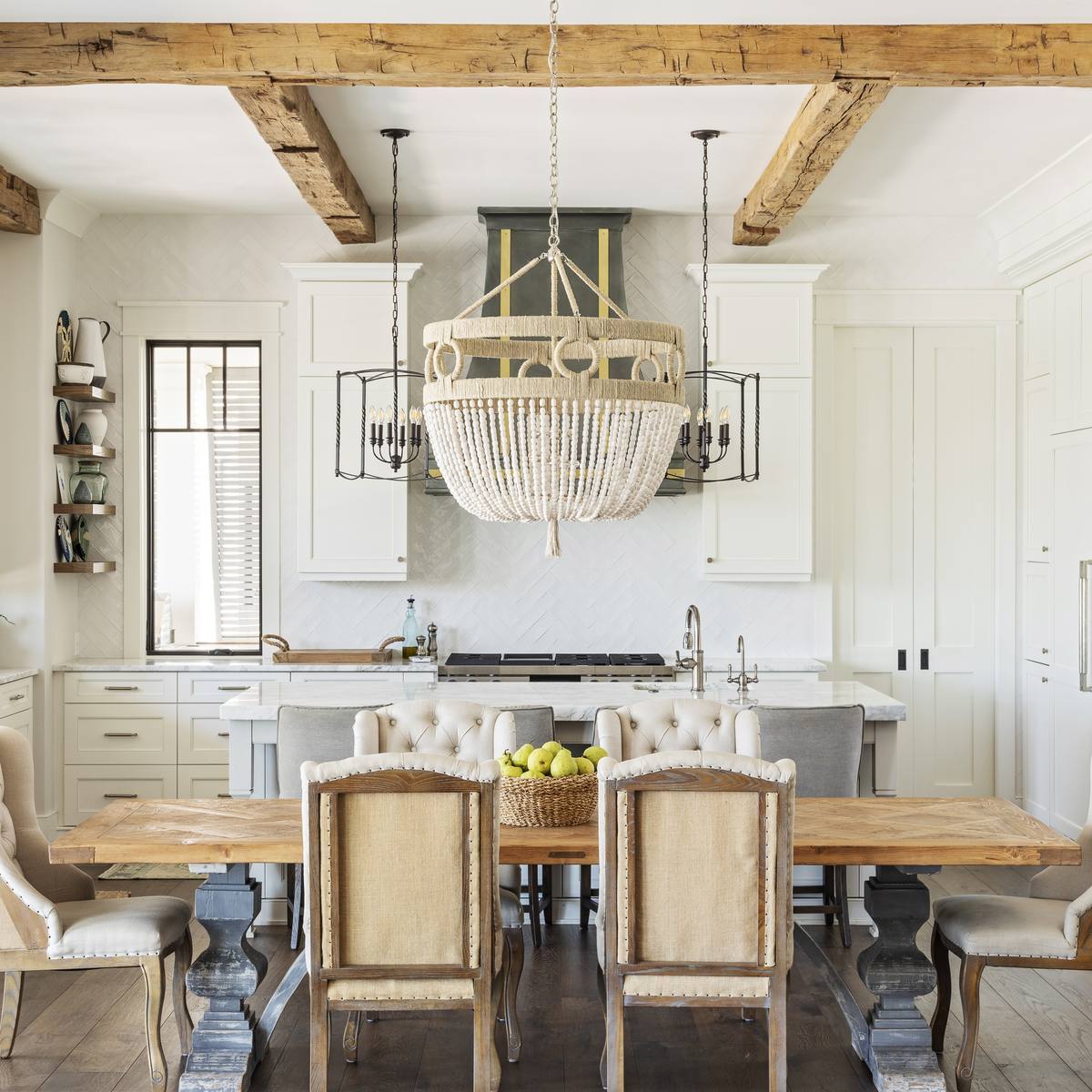 Kitchen island with seating
